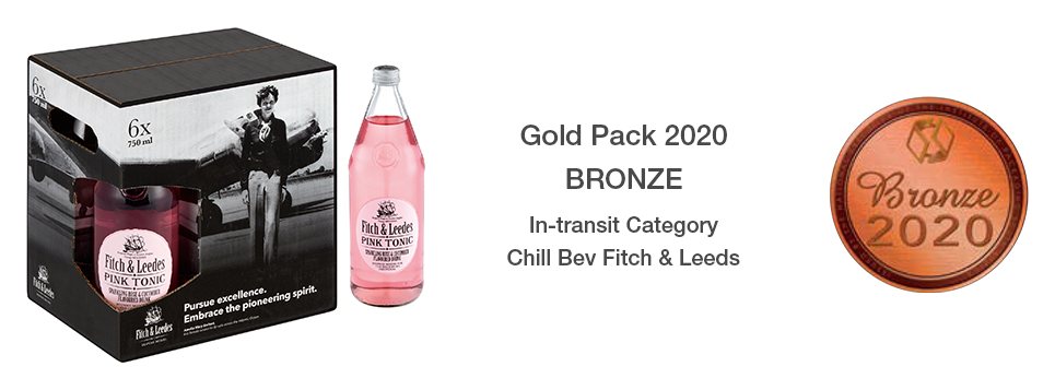 Gold Pack 2020 BRONZE In-transit Category Chill Bev Fitch & Leeds [award]