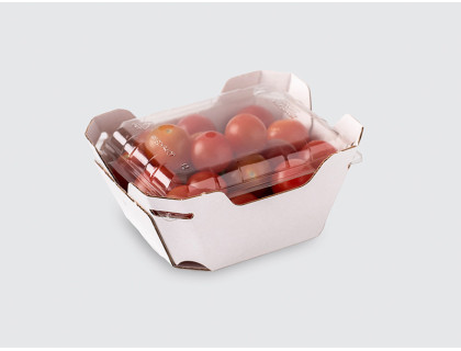 200g Tomato/180g Berry Glued Tray with Lid