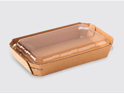 ''Low' Glued Tray with Lid