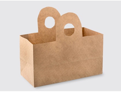 750g Paper bag with punched handle